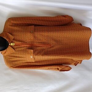 Michael Kors orange tunic blouse